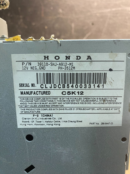 2005-2006 Honda Odyssey Information Display Screen 39810-SHJ-A010-M1 Z5376 DG7