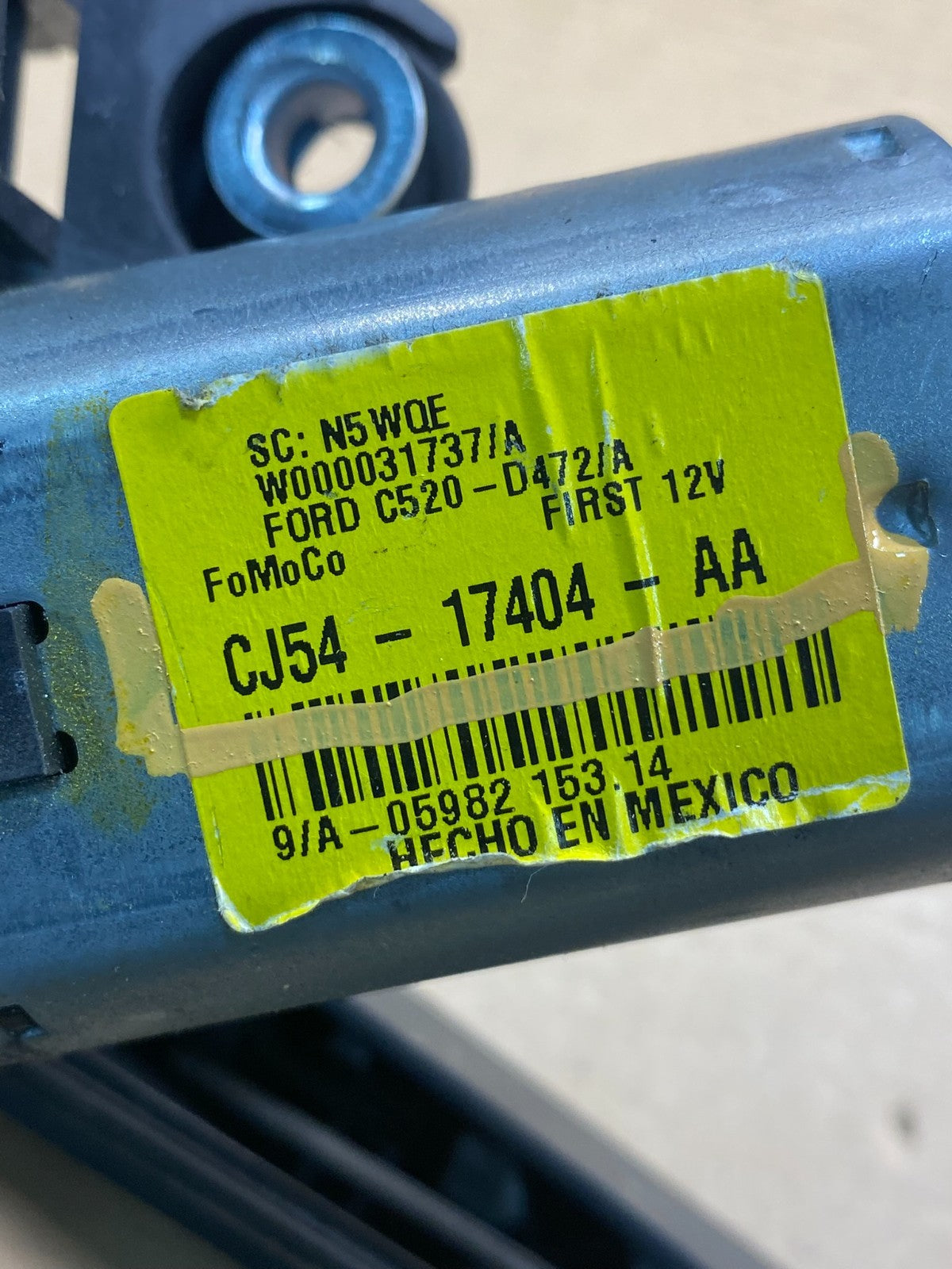 2013 to 2019 Ford Escape Rear Windshield Wiper Motor OEM ac4374 DG6