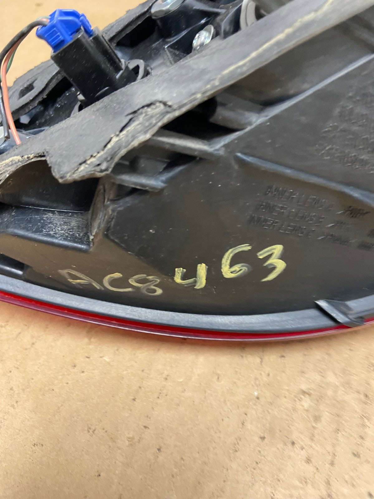 2014 2015 2016 Mazda 3 Right Passenger Rh Side Tail Light AC8463 LK6