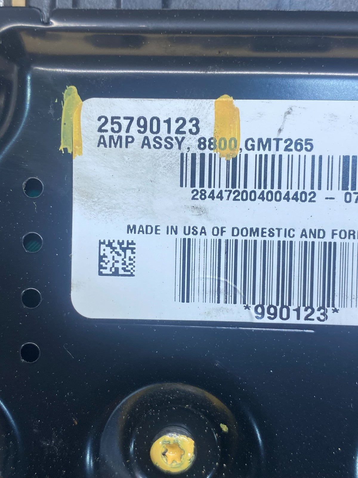 2010 to 2012 Cadillac SRX Audio Amplifier 25790123 AG61192