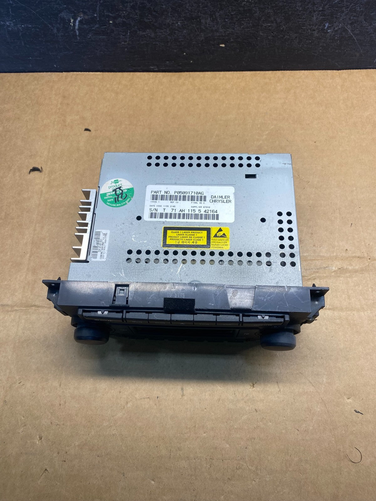 2007-2012 Chrysler Dodge Jeep Ram Radio CD MP3 AUX Receiver AD7343 DG3