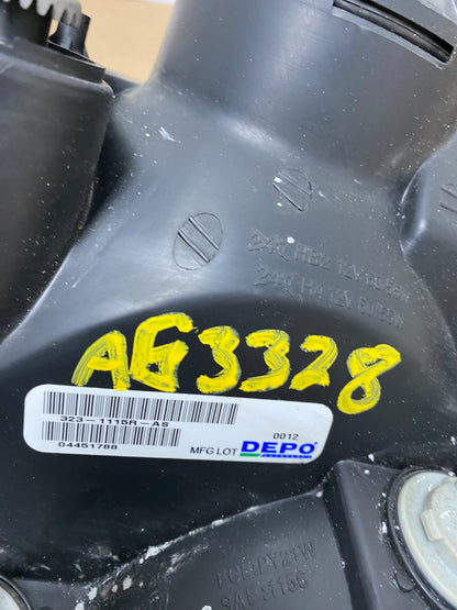 2005 to 2006 Kia Sportage Right Passenger RH Halogen Headlight DEPO AG3328 DW9