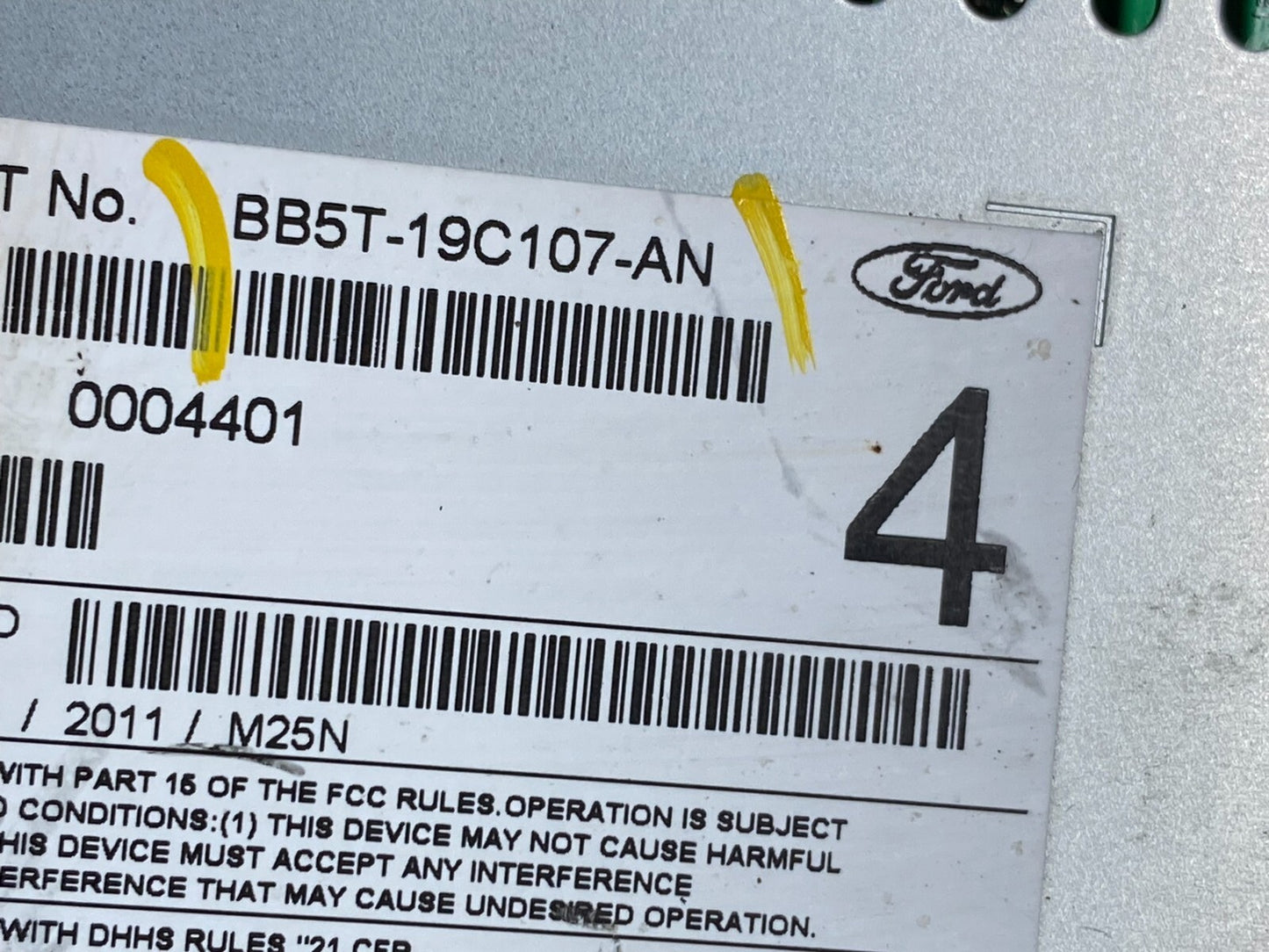 2011 Ford Explorer Audio Equipment Radio Receiver AM FM CD N9503 DG6