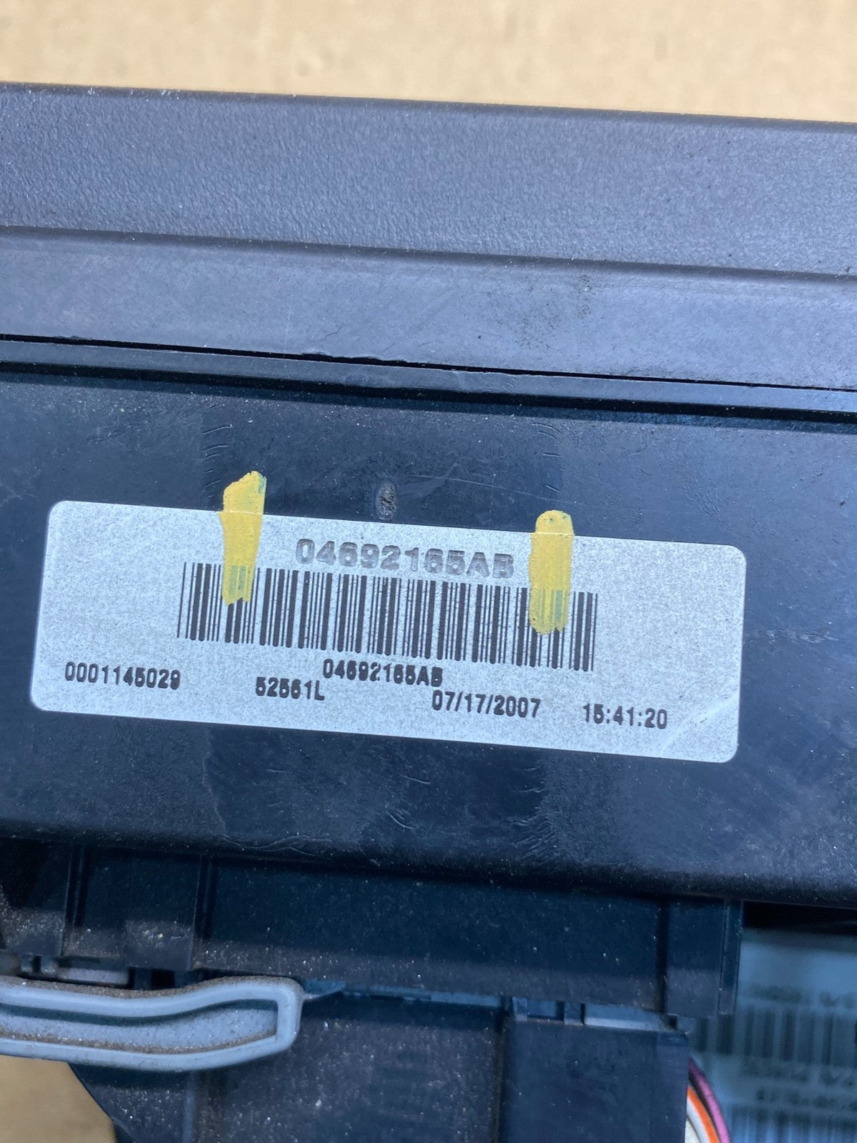 2008 Jeep Grand Cherokee Fuse Box Relay Panel 04692165ab AI7623 DW4
