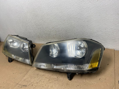 2008 to 2014 Dodge Avenger Left+Right Side Set Black Headlights AG5385 DW2