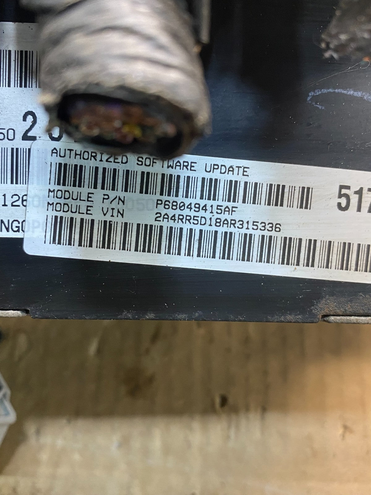 2010 Dodge Caravan Town & Country Engine Computer ECU AD5118 DG2