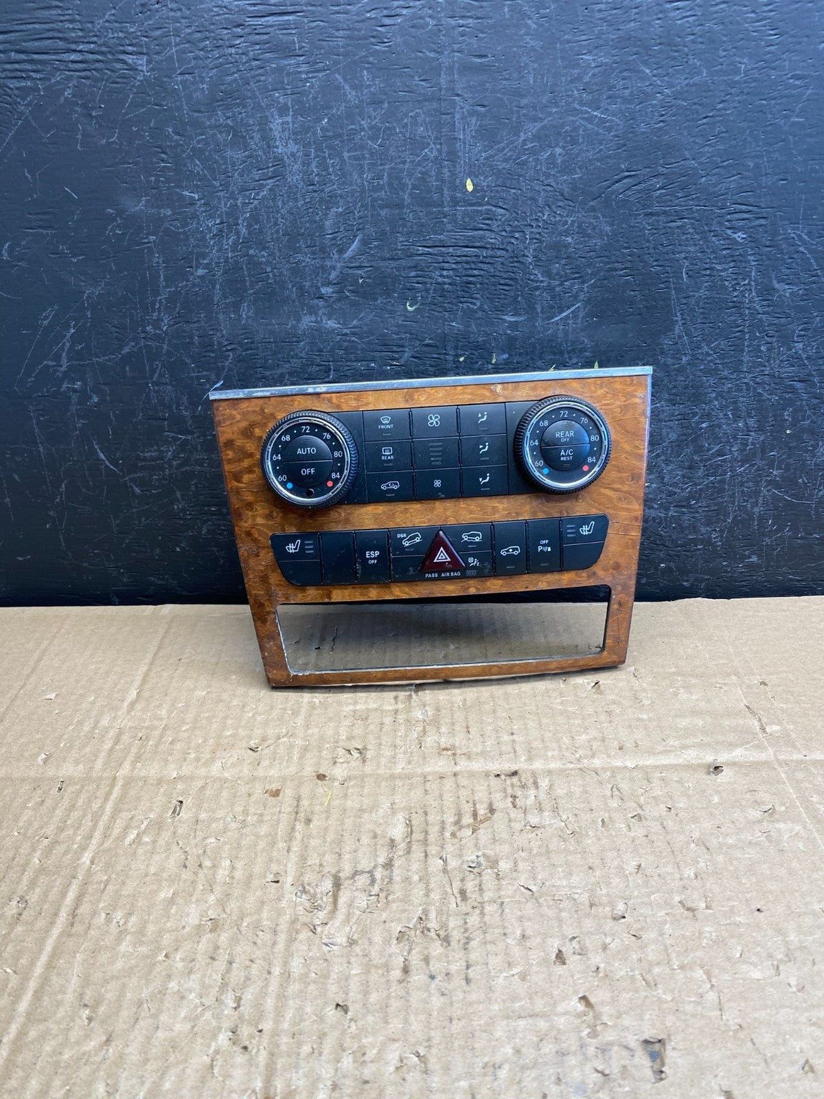 2007-2012 Mercedes X164 GL350 GL450 Climate Control Bezel Wood Switch AC9643 DG0