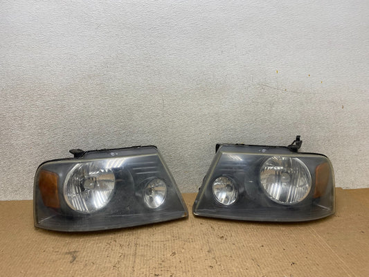 2004 to 2008 Ford F-150 F150 Left+Right Halogen Headlights W5389 DW0