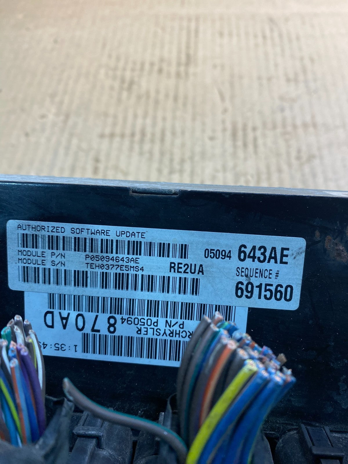 2007 Jeep Grand Cherokee 5.7L Engine Computer ECU PCM Z4890 DG4