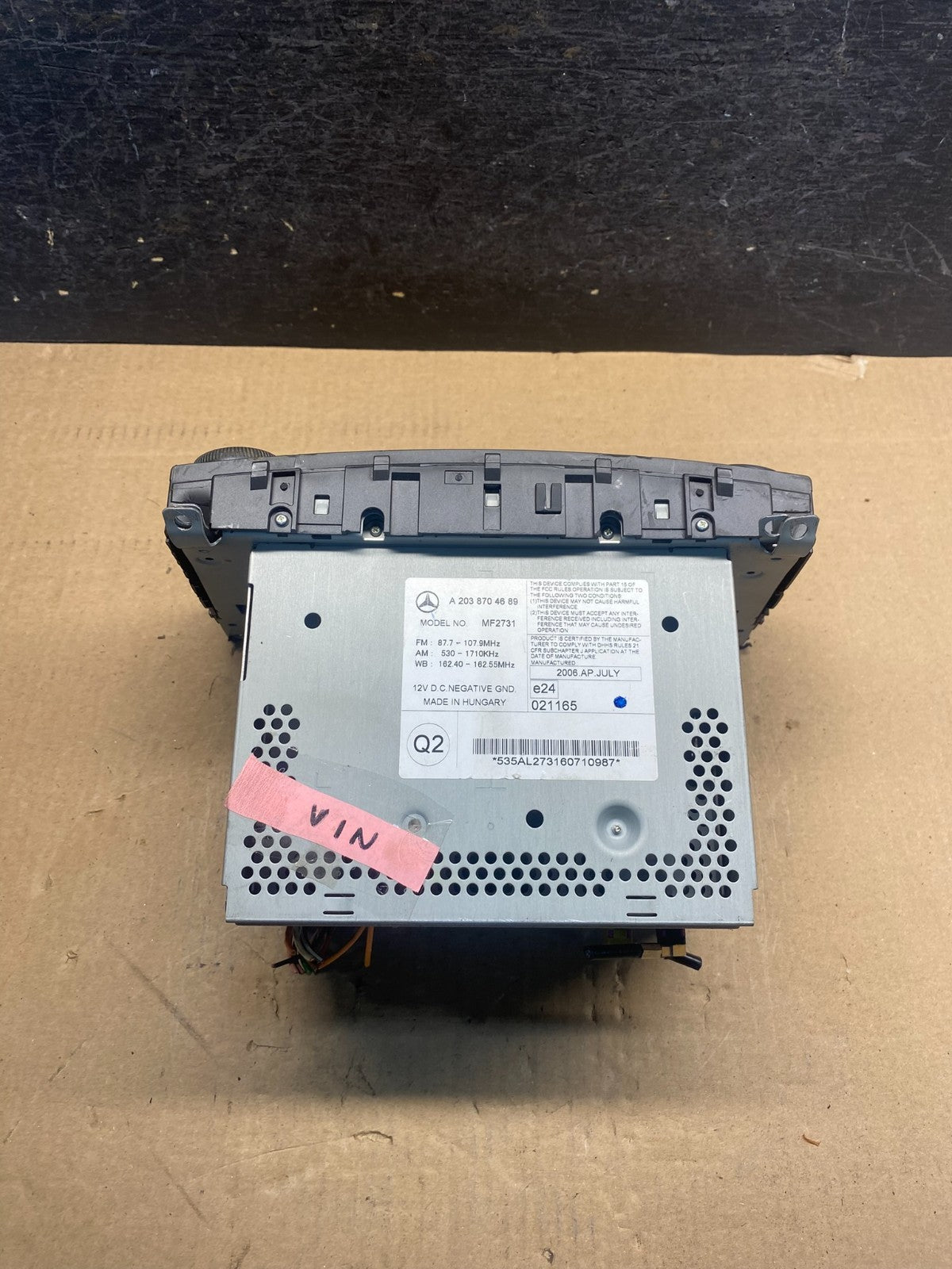 2005 2006 2007 Mercedes W203 C230 C240 Head Radio CD Player Stereo ah4777 DG4
