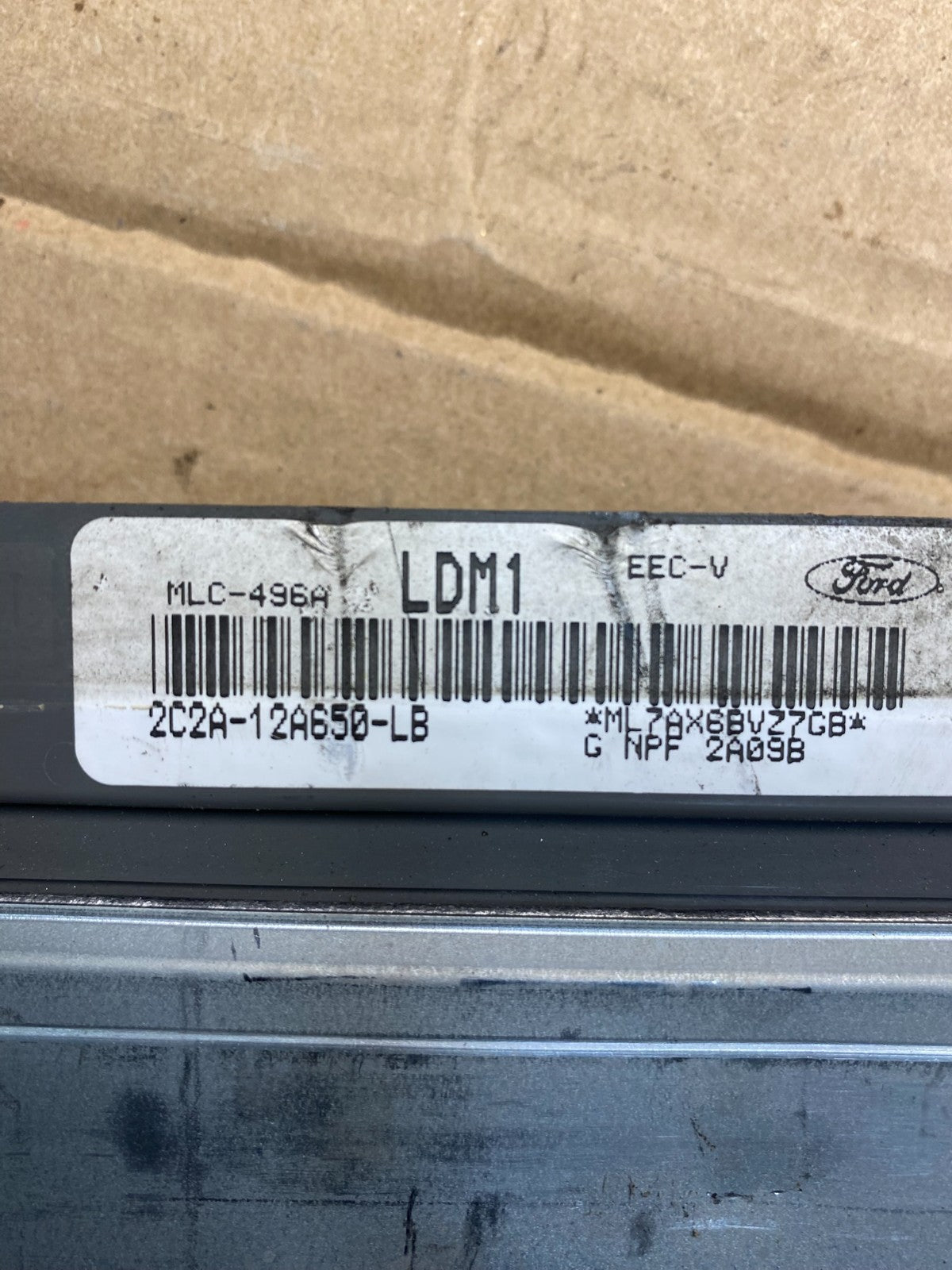 2002 Ford Van E150 E250 5.4L Engine Control Module 2c2a-12a650-lb AE8082 DW2