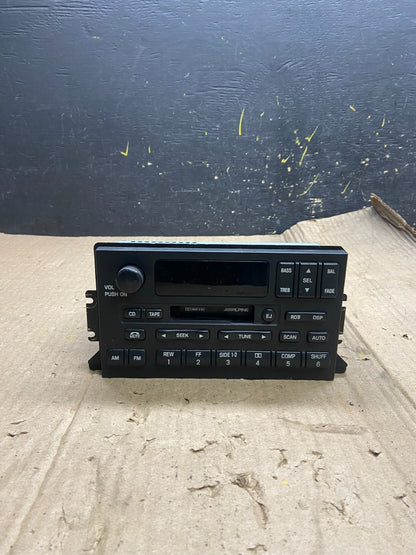 1999-2002 Lincoln Continental Factory ALPINE Cassette Player Radio OEM X1857 DG0