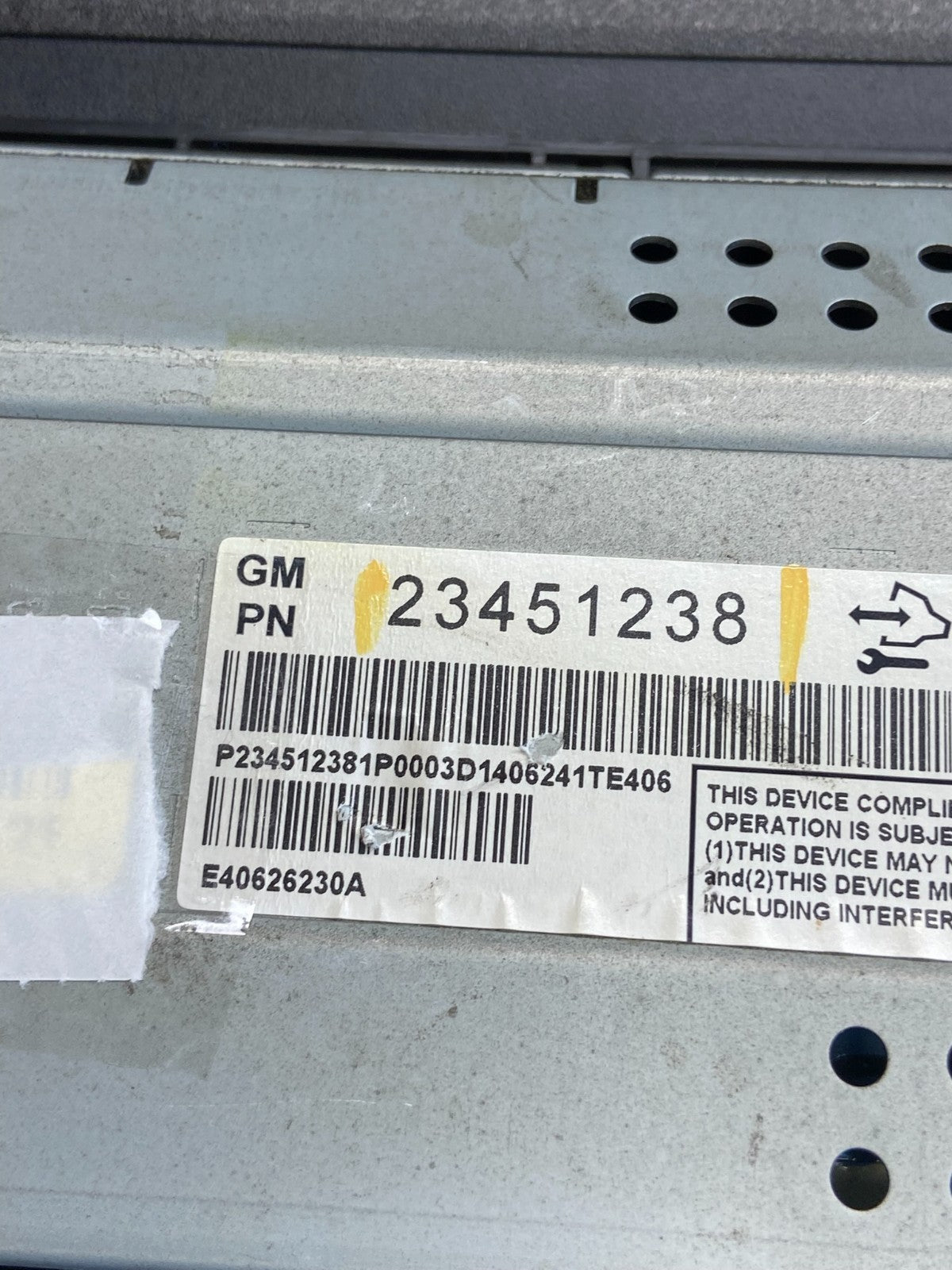 2013 2014 2015 Chevrolet Malibu Display Dash Screen Radio Information af6388 DG7