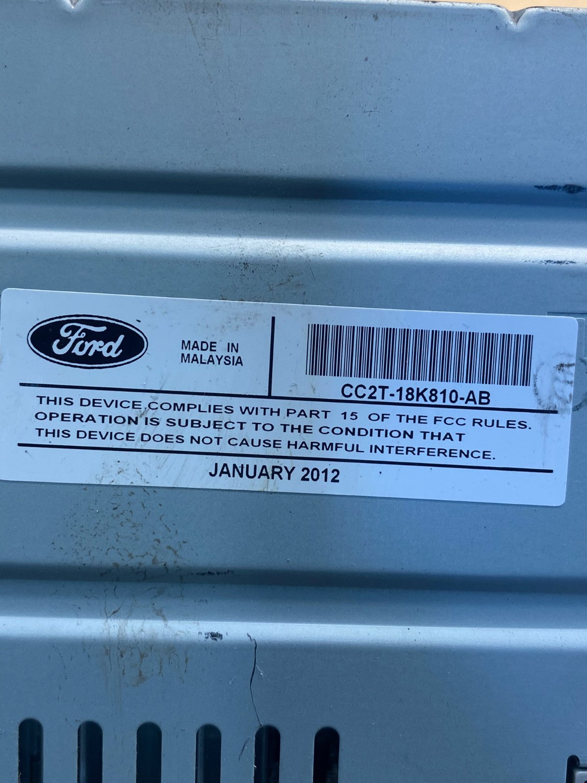 2012-2013 Ford E150 E250 E350 AM FM Radio Stereo Receiver AF3895 DW6