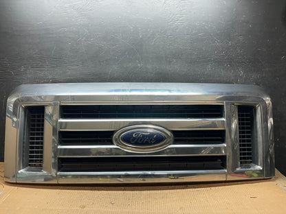 2008 to 2014 Ford Econoline E150 E250 Front Upper Chrome Grill Grille Y2048 DG0
