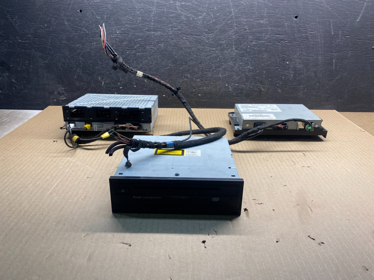 2008 - 2012 Audi A4 Radio Receiver Audio Control Module 3 Pcs Set AH7442 DG0
