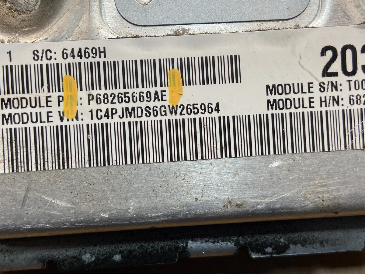 2018 Jeep Cherokee 3.2L ECM ECU Engine Control Computer Modul AG1562 DG2