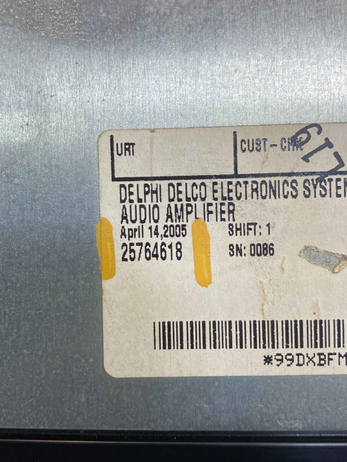 2008 to 2013 Cadillac CTS Stereo Audio Amplifier 25764618 aa7615 DG2