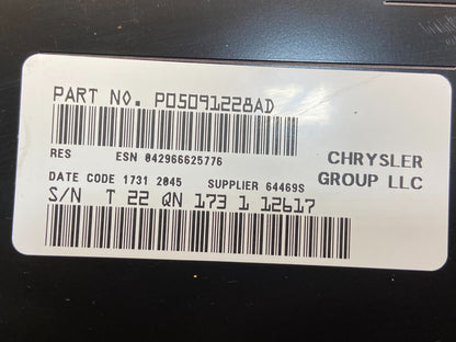 2007 2014 Jeep Dodge Chrysler Screen Display CD Player Satellite Radio AE4580 DG6