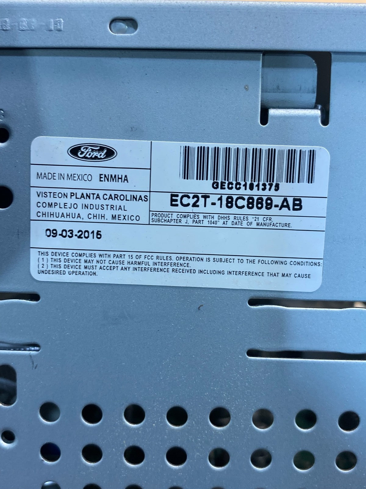 2011-2019 Ford E150 E250 E350 AM FM Radio Stereo Receiver AG1890 DG6
