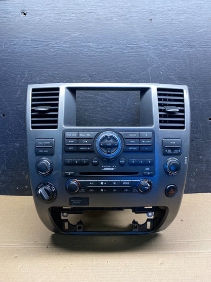 2008 to 2012 Nissan Armada Bose Radio CD Player A/C Climate Control OE AI7453 DG0
