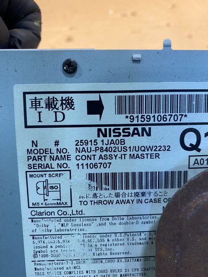 2010 - 2011 Nissan Murano Maxima Radio CD Player AM/FM Receiver ac8019 DG5