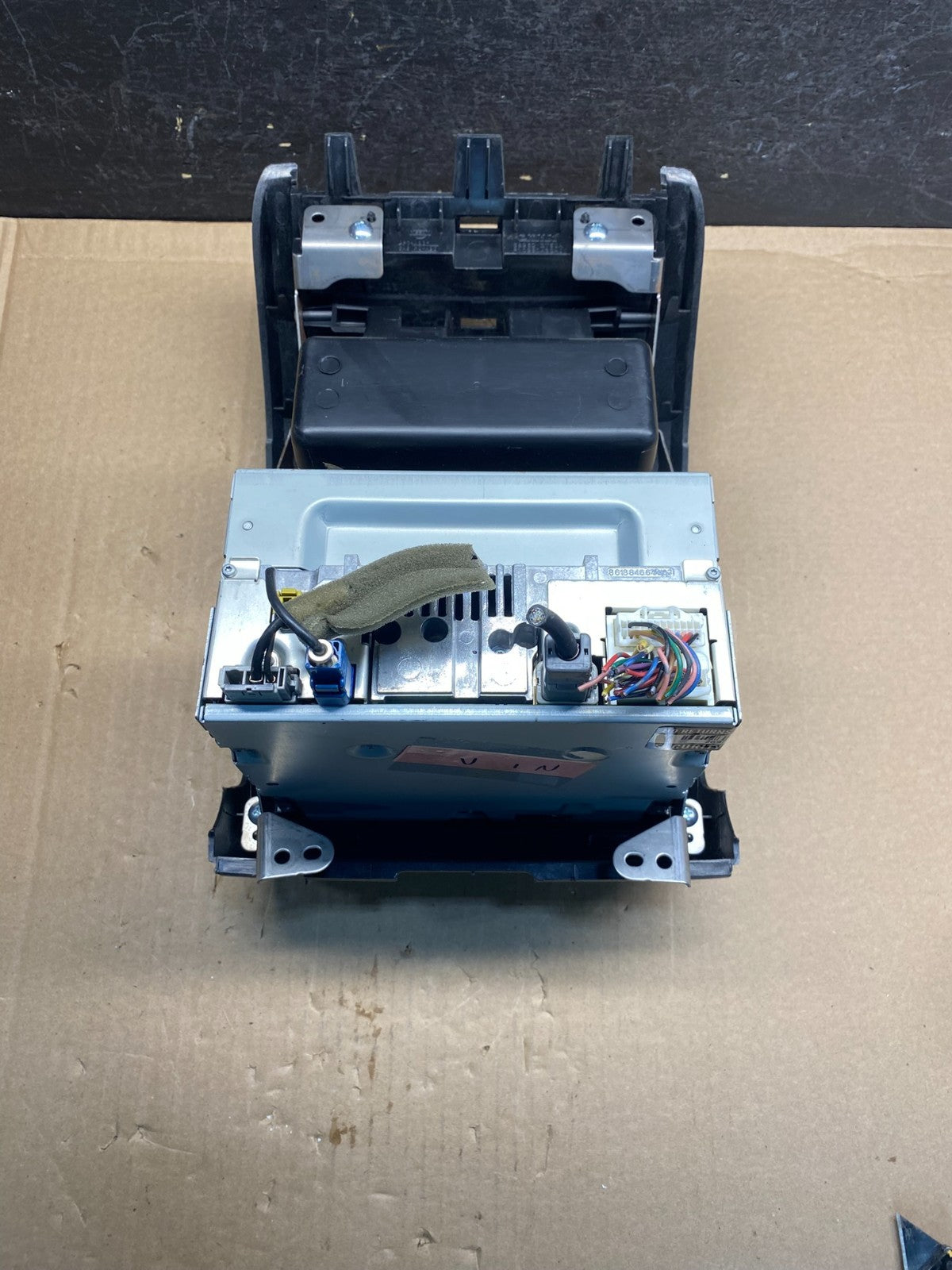 2010-2012 Nissan Sentra Center Dash Radio Bezel Panel Cubby Storage AE7922 DG5