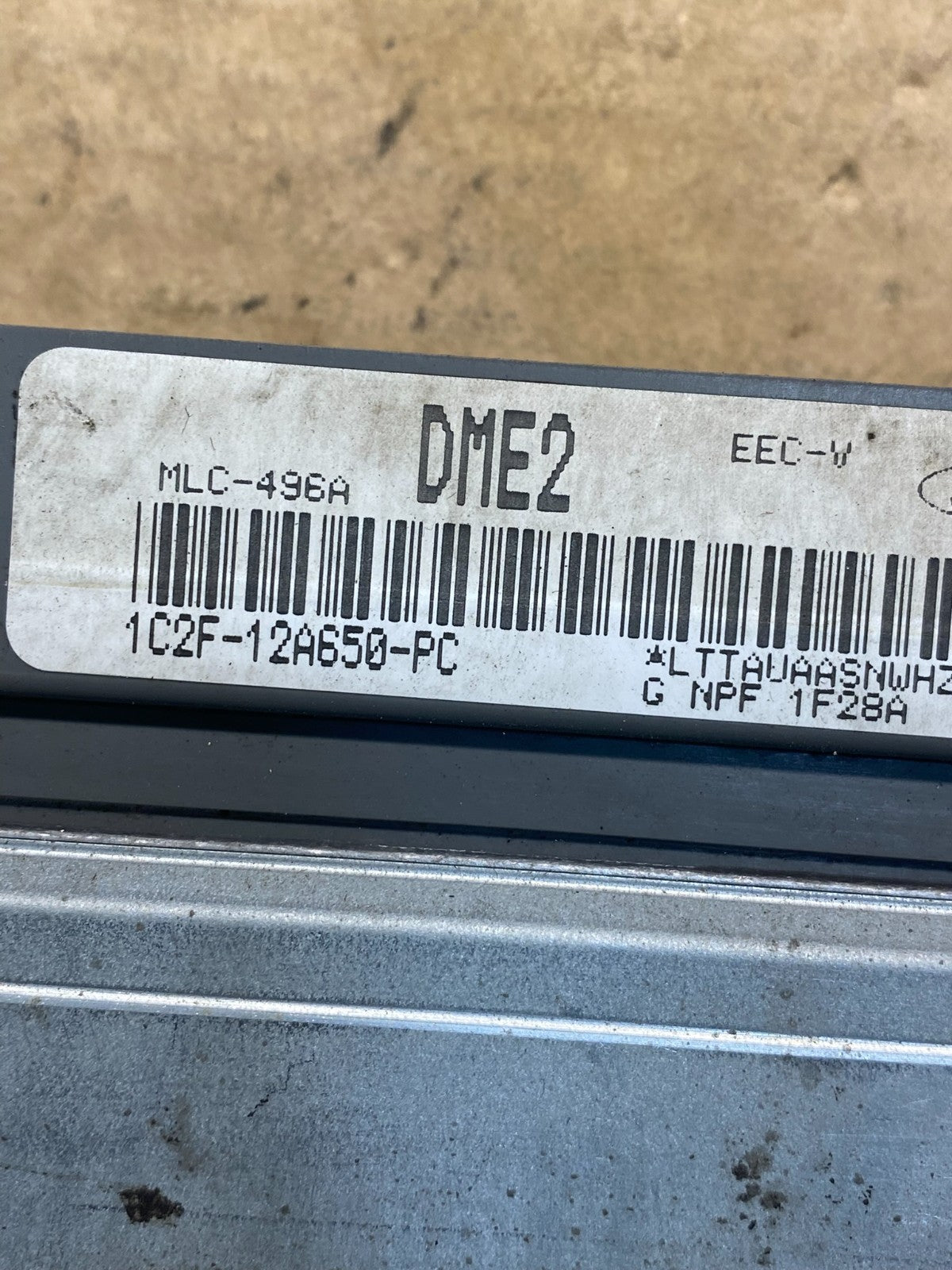 2001 Ford Van E-150 5.4L Engine Control Unit ECU Module 1C2F-12A650-PC AD9966 DW2
