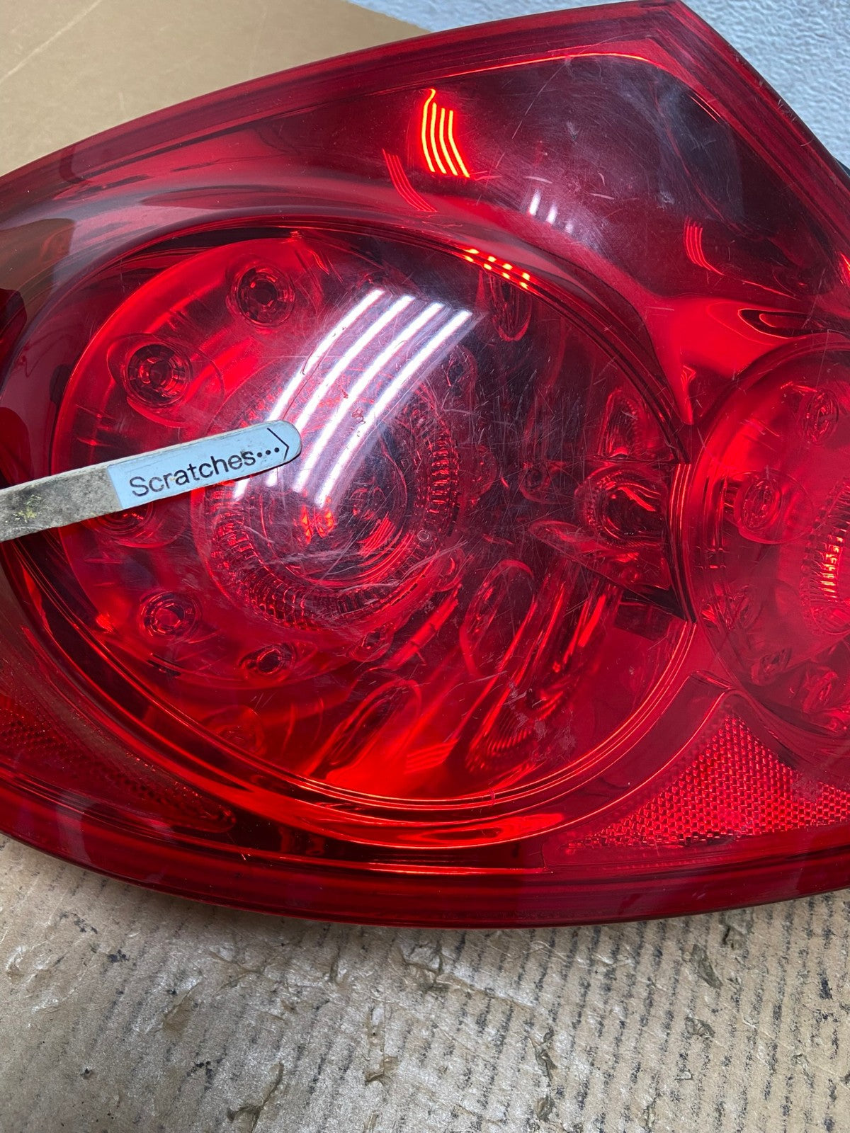 2007 to 2013 Infiniti G35 G37 Sedan Left Driver LH Side Tail Light AE1498 LK3