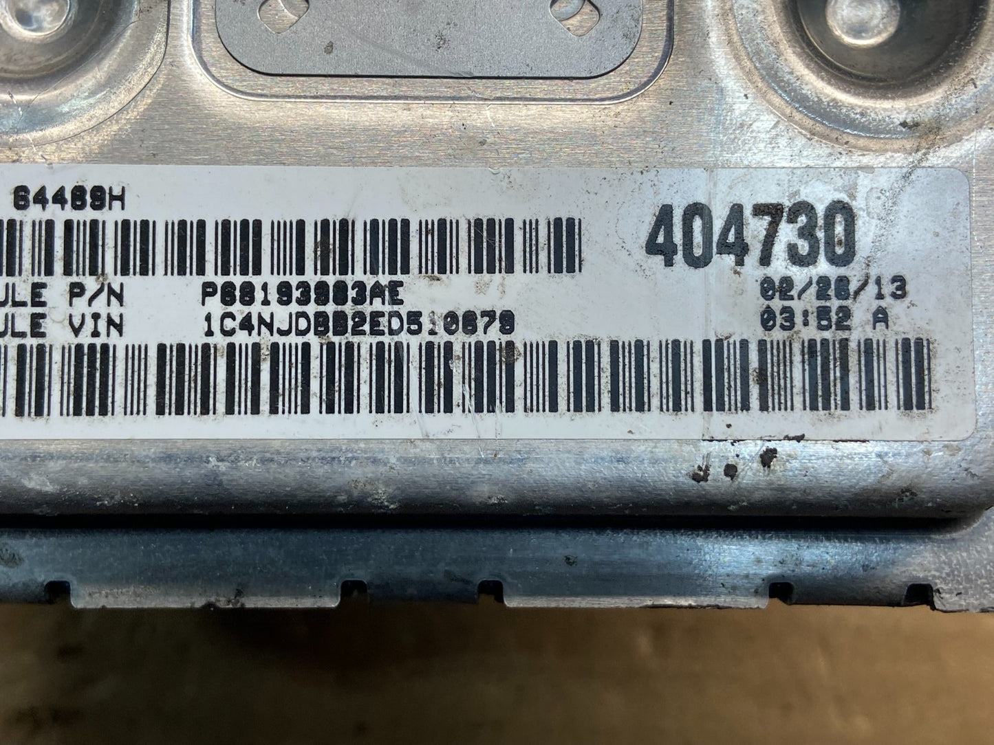 2014 Jeep Compass Patriot Engine Control Module ECM ECU P05150815AA AE4654 DG2