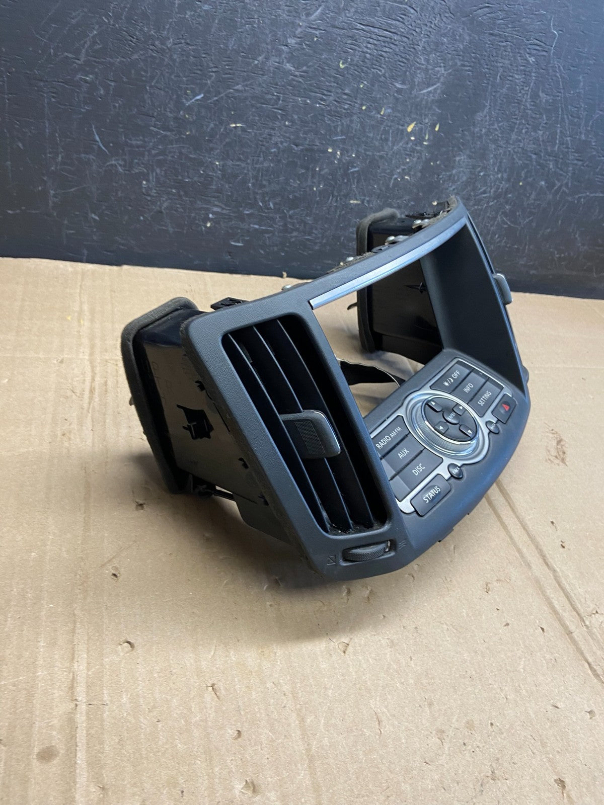 2010 to 2013 Infiniti G37 Radio Player Climate Control Panel Bezel AD7101 DG1