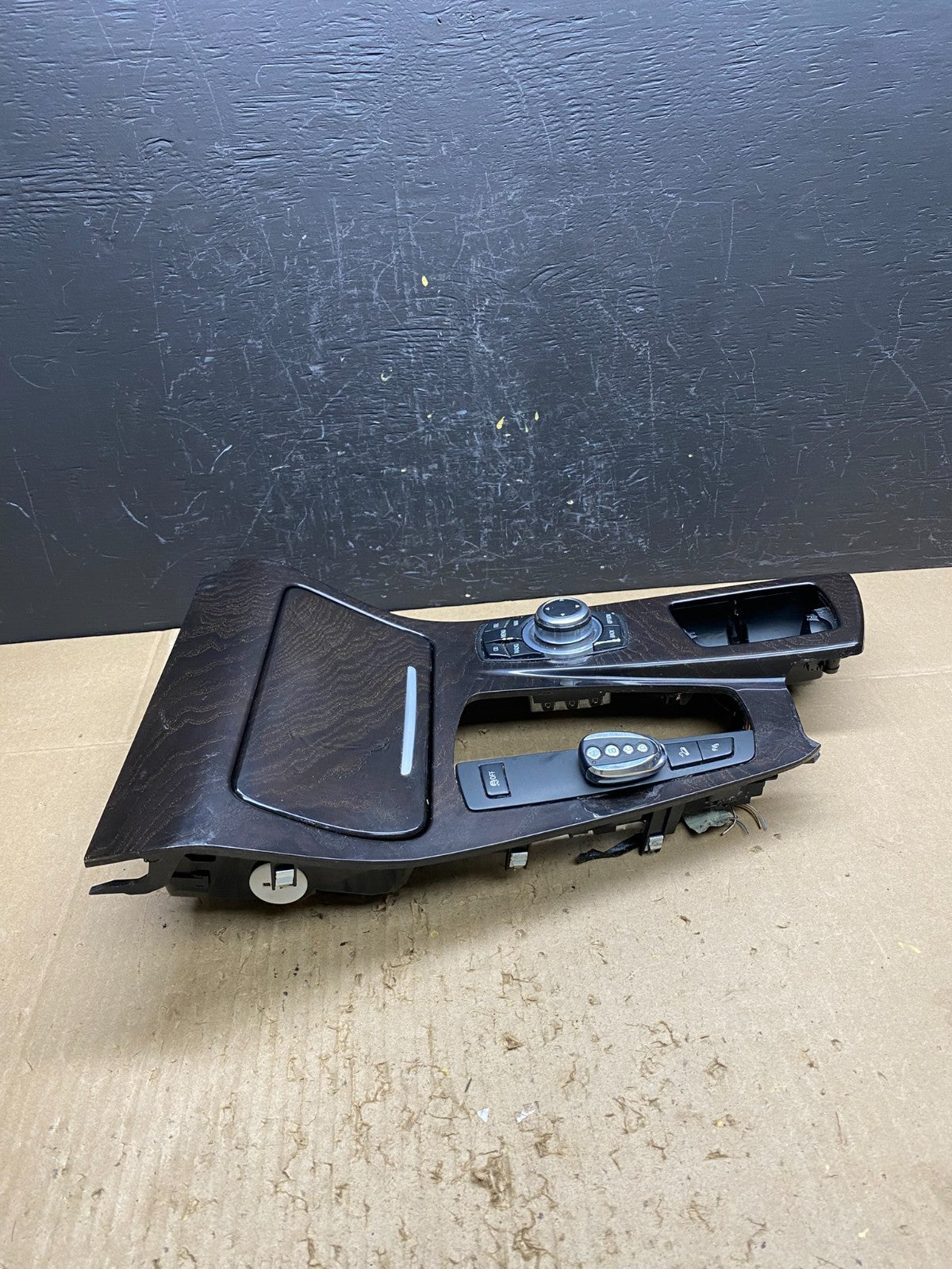 2011-2016 BMW 5 F10 Center Shifter Console Trim Cup Holder Switches OE AC4589 DG1