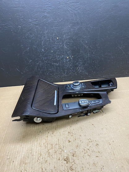 2011-2016 BMW 5 F10 Center Shifter Console Trim Cup Holder Switches OE AC4589 DG1