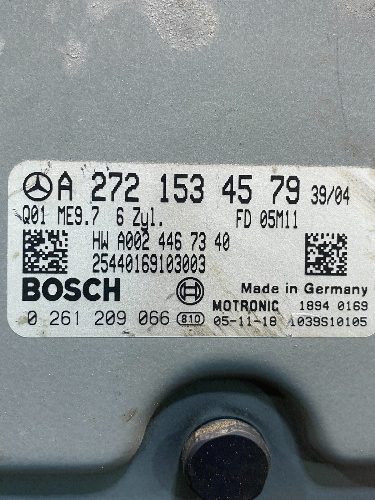 2005-2008 Mercedes C280 C350 CLK350 ECU ECM Engine Computer Module AD3508 DG2