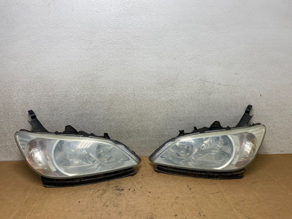 2004 to 2005 Honda Civic Left+Right Set Side Chrome Headlights T3039 DW0