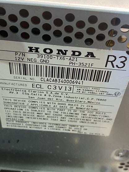 2013-2014 Acura RDX Dash Climate Control Radio Control Panel Air Vent AI0080 DG6
