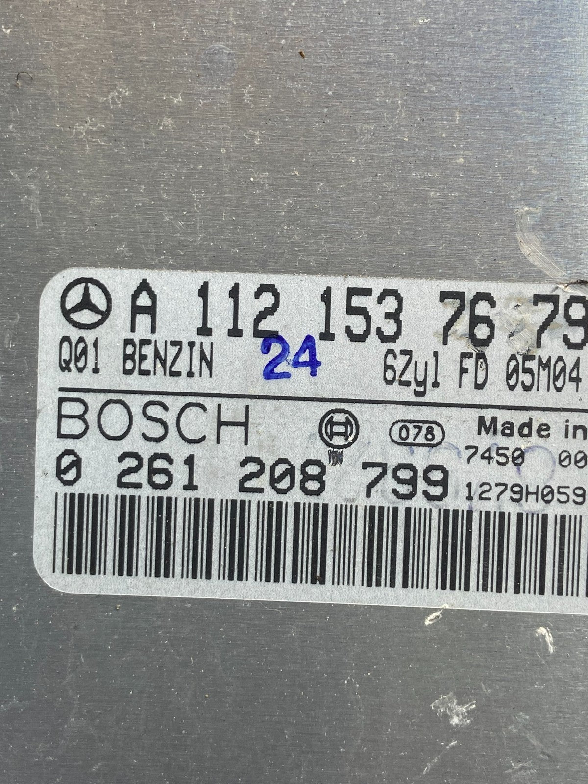 2006 Mercedes S350 W221 ECU ECM Engine Control a1121537679 AE2462 DG2