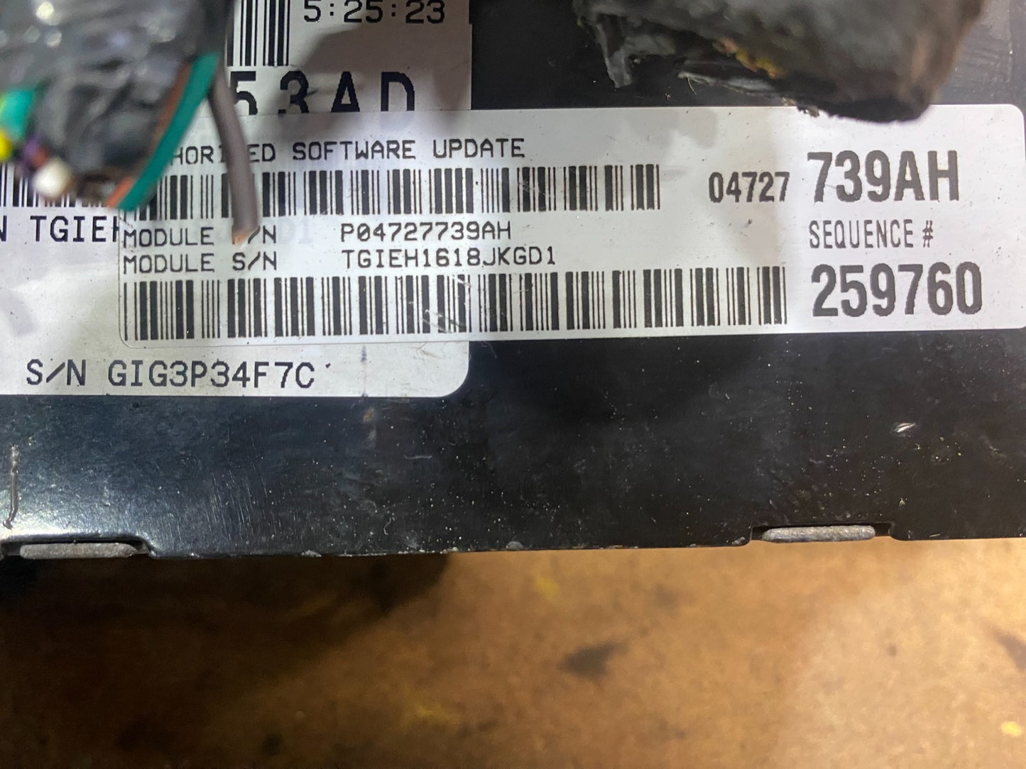 2008 2009 Dodge Grand Caravan Engine Computer Module P04727739AH ab4381 DG2