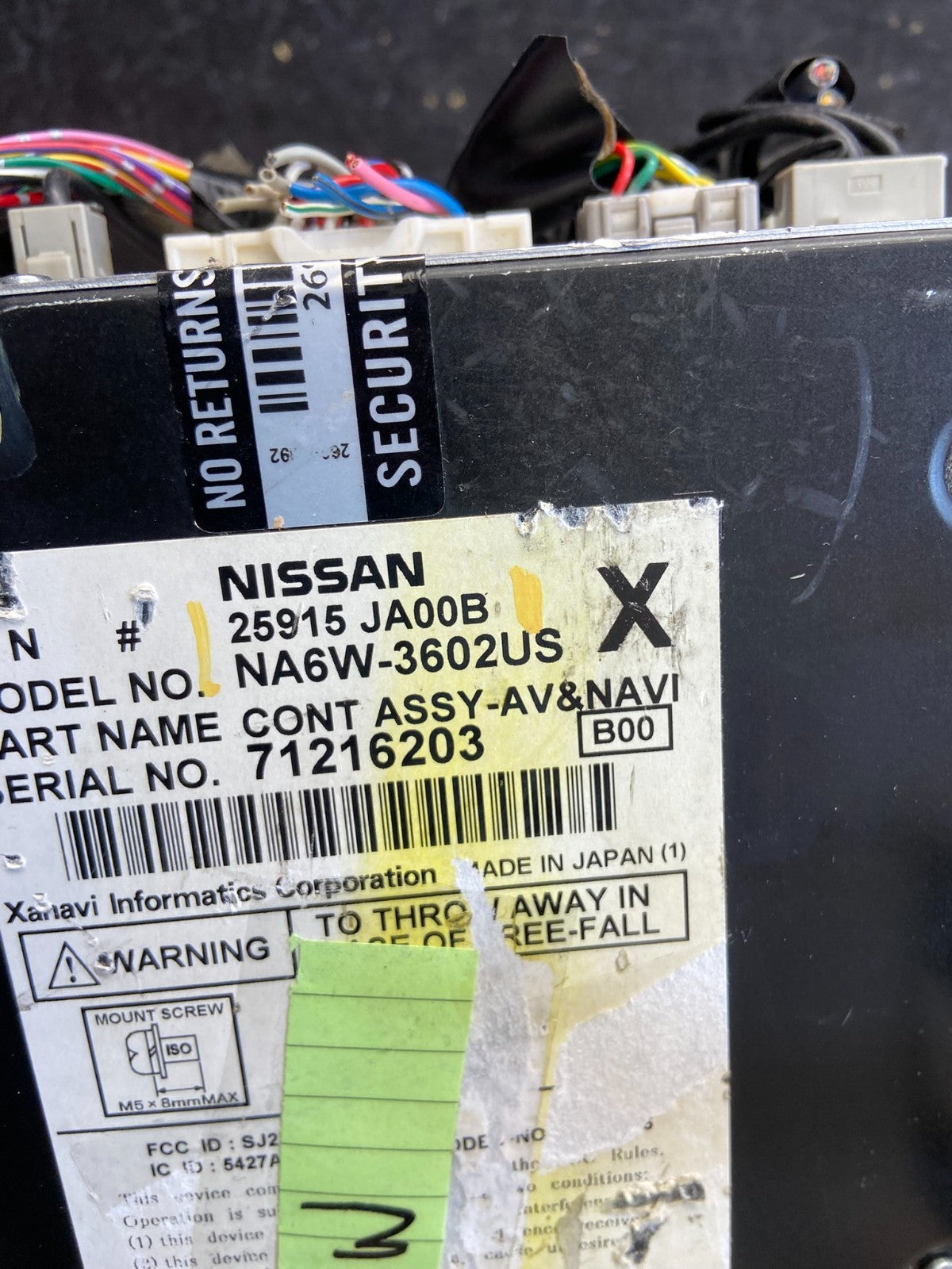 2008 2009 Nissan Altima Bose Navigation Sat Radio Bluetooth Six CD Cha ag8723 DG5