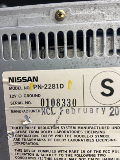 2000 to 2001 Infiniti i30 Bose Radio AM/FM Casette Climate Control ae4380 DG5