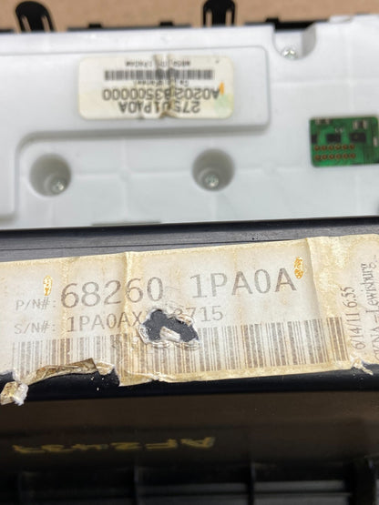 2012-2021 Nissan NV2500 NV3500 Radio Bezel Center Trim Climate Control AF2437 DG5