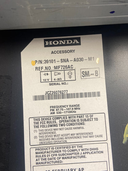 2006 - 2011 Honda Civic Radio AM/FM Climate Control Air Vent Bezel ah5303 DG6