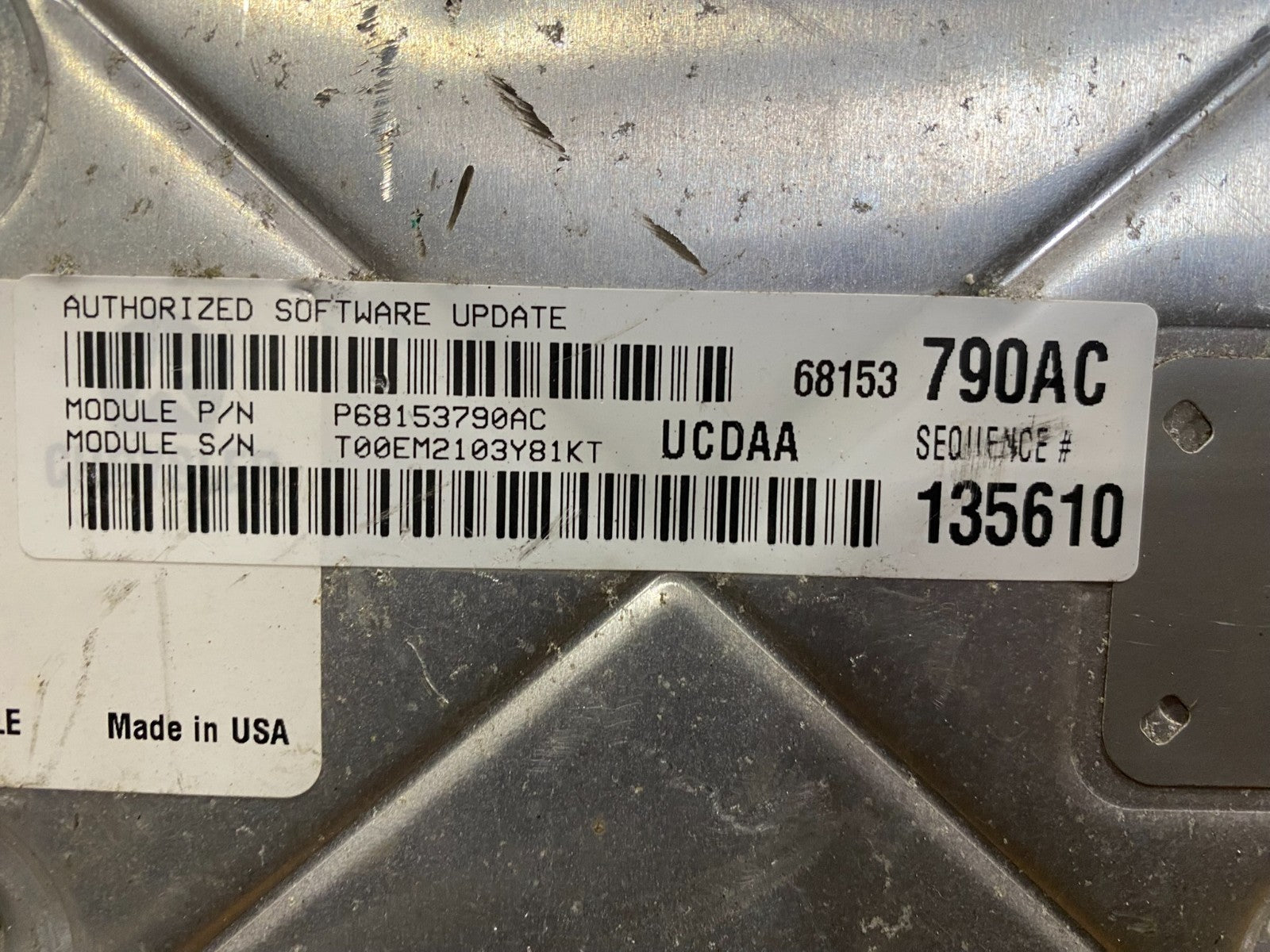 2014 RAM 1500 5.7L ECU ECM Engine Control Computer p05150816ab AD2925 DG2