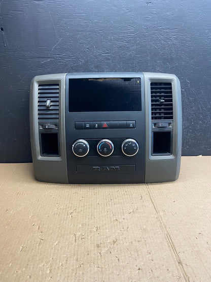 2009 to 2012 Dodge Ram 2500 Center Dash Radio Screen Climate Panel AE3861 DG0