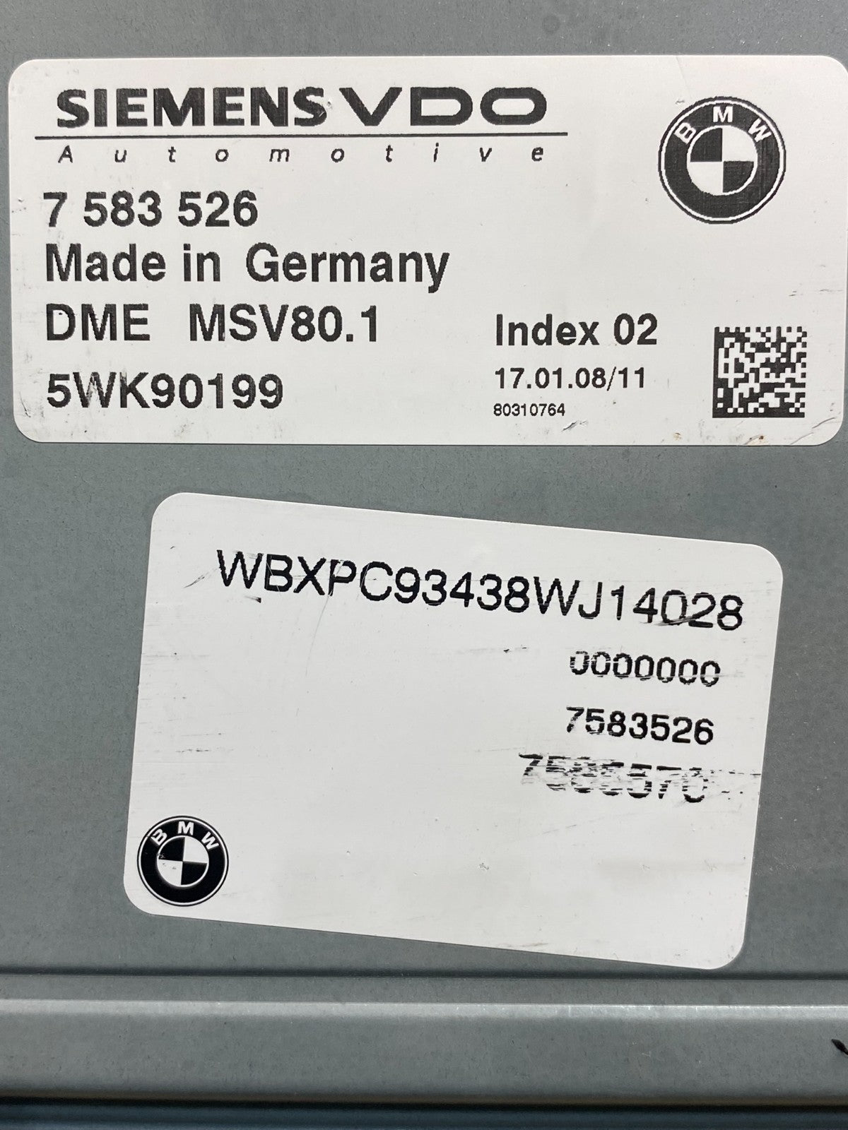 2007 to 2010 Bmw 328i Ecm Ecu Engine Computer Module AG7012 DG2
