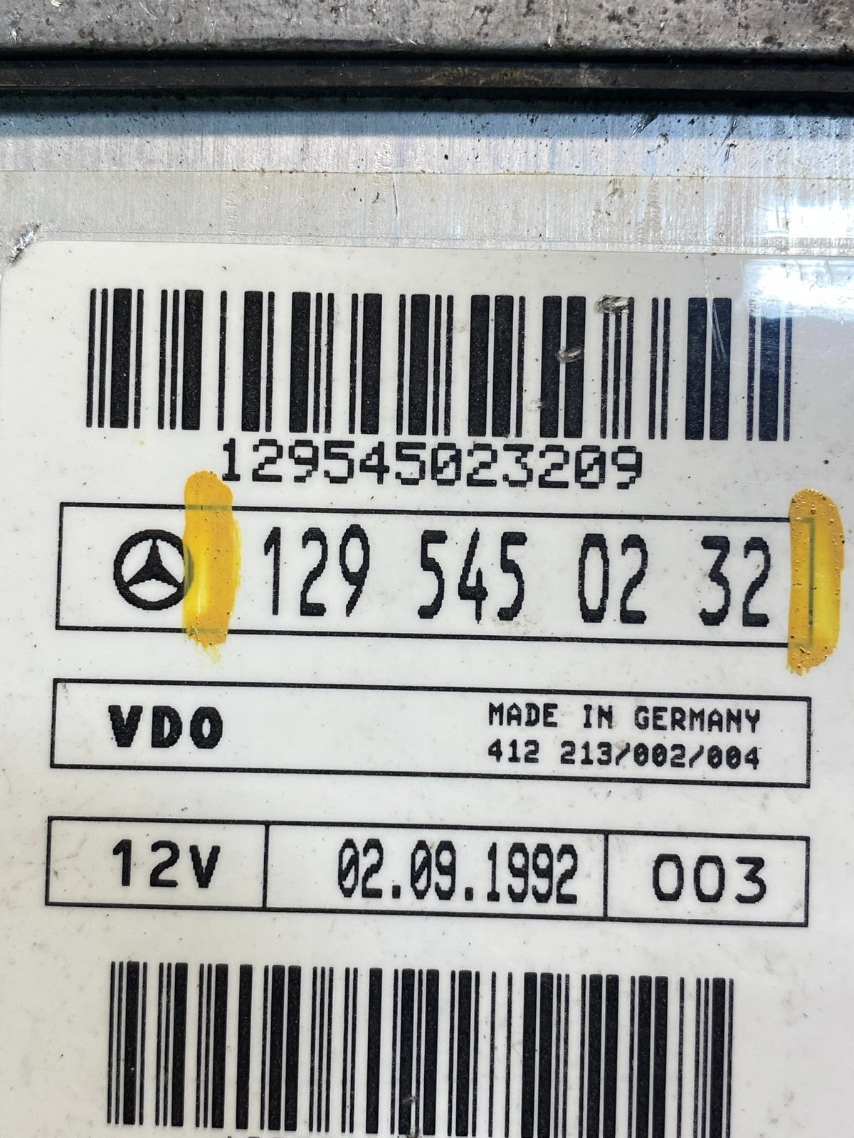 1990 - 1994 Mercedes R129 300SL Accelerator Throttle Control Module OE ab7321 DG2