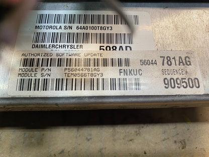 2005 to 2006 Jeep Liberty 3.7L ECU ECM PCM Engine Computer 56044781ag Z47374