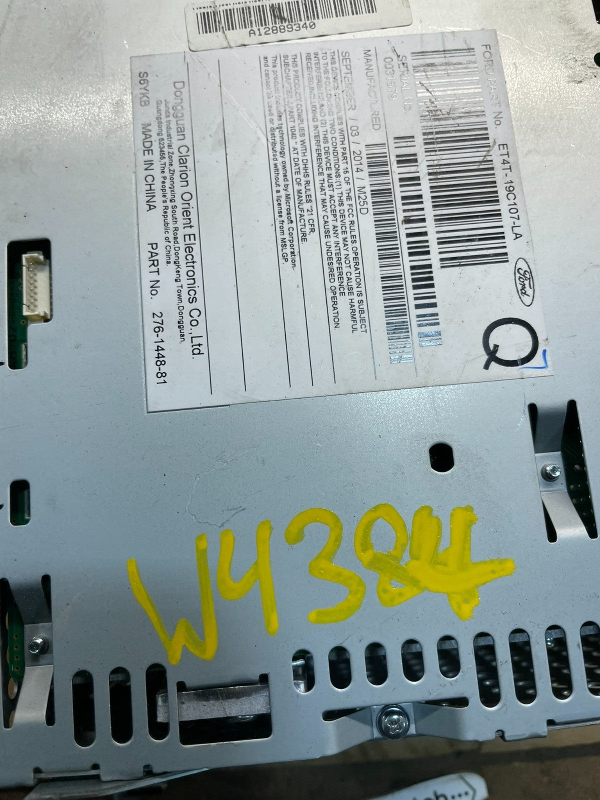 2012 to 2014 Ford Edge AM/FM Radio Reciever OEM w4384 DG6
