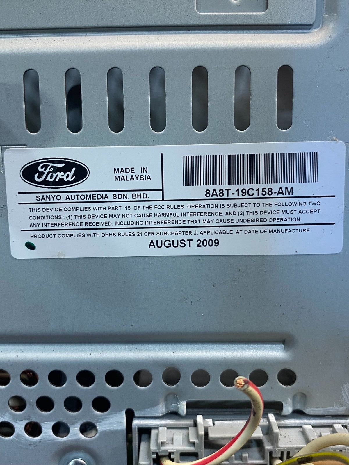 2009-2010 Ford Flex Dash AM/FM Radio CD Player 8A8T-19C158-AM ag3855 DG6