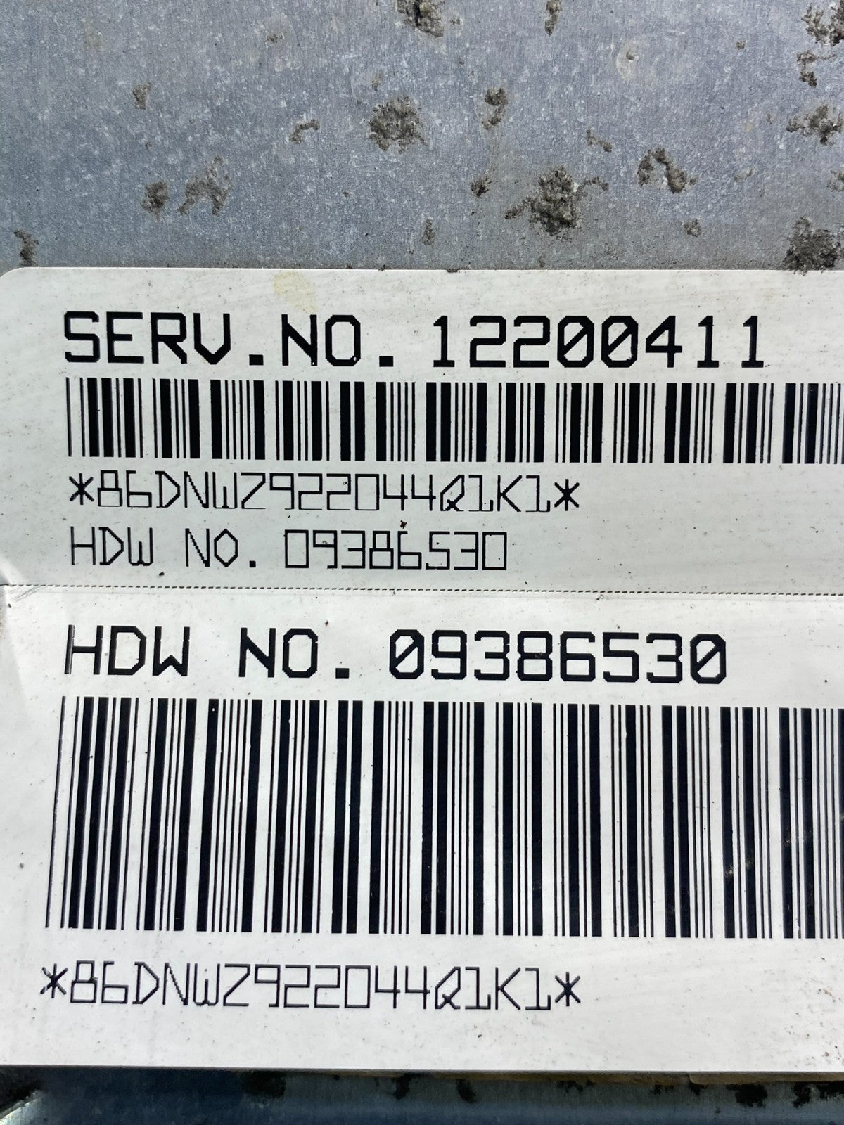 2001-2002 Silverado Tahoe Engine Computer Module 12200411 ECM ECU AE7986 DW2